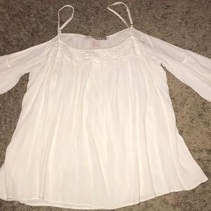 Open shoulder blouse